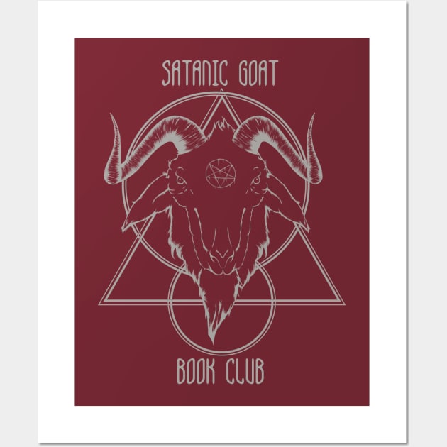 satanic goat book club Wall Art by olivierlaflamme